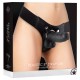 OUCH! REALISTIC LEATHER STRAP-ON 8 INCHES BLACK