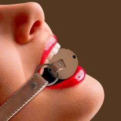 OUCH! BREATHABEL BALL GAG PREMIUM BROWN