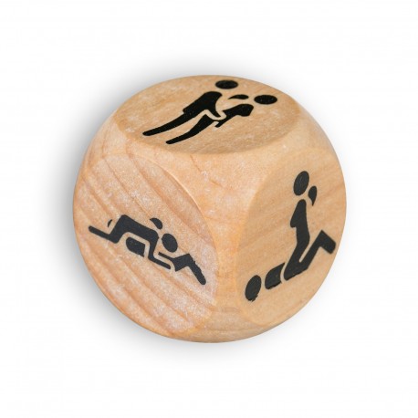 WOODEN DICE WITH SEX POSITIONS
