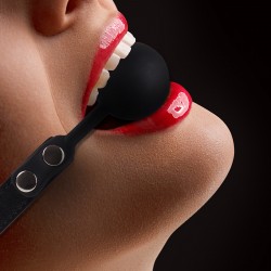 OUCH! SILICONE BALL GAG BLACK