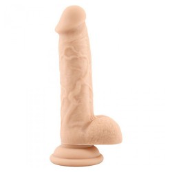 REAL SAFE ROD LARGE SILICONE DILDO WHITE