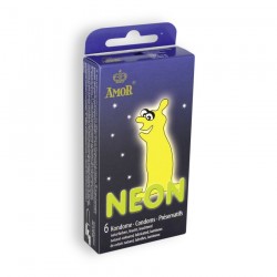 NEON GLOWING CONDOMS 6 UNITS