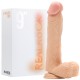 REALROCK 9” REALISTIC DILDO WITH TESTICLES WHITE